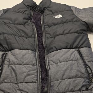 The North Face Kids Puffer Jacket - Black and Gray